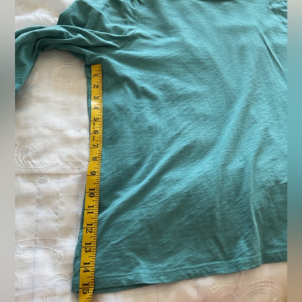 Soft Surroundings Teal 2X 3/4 Sleeve Womens Top - Picture 7 of 12